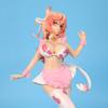 Hot Selling 25cm Black & Pink Cow Maid Cartoon Girl Figure Statue Desktop Ornament Collection Model Toy Gift