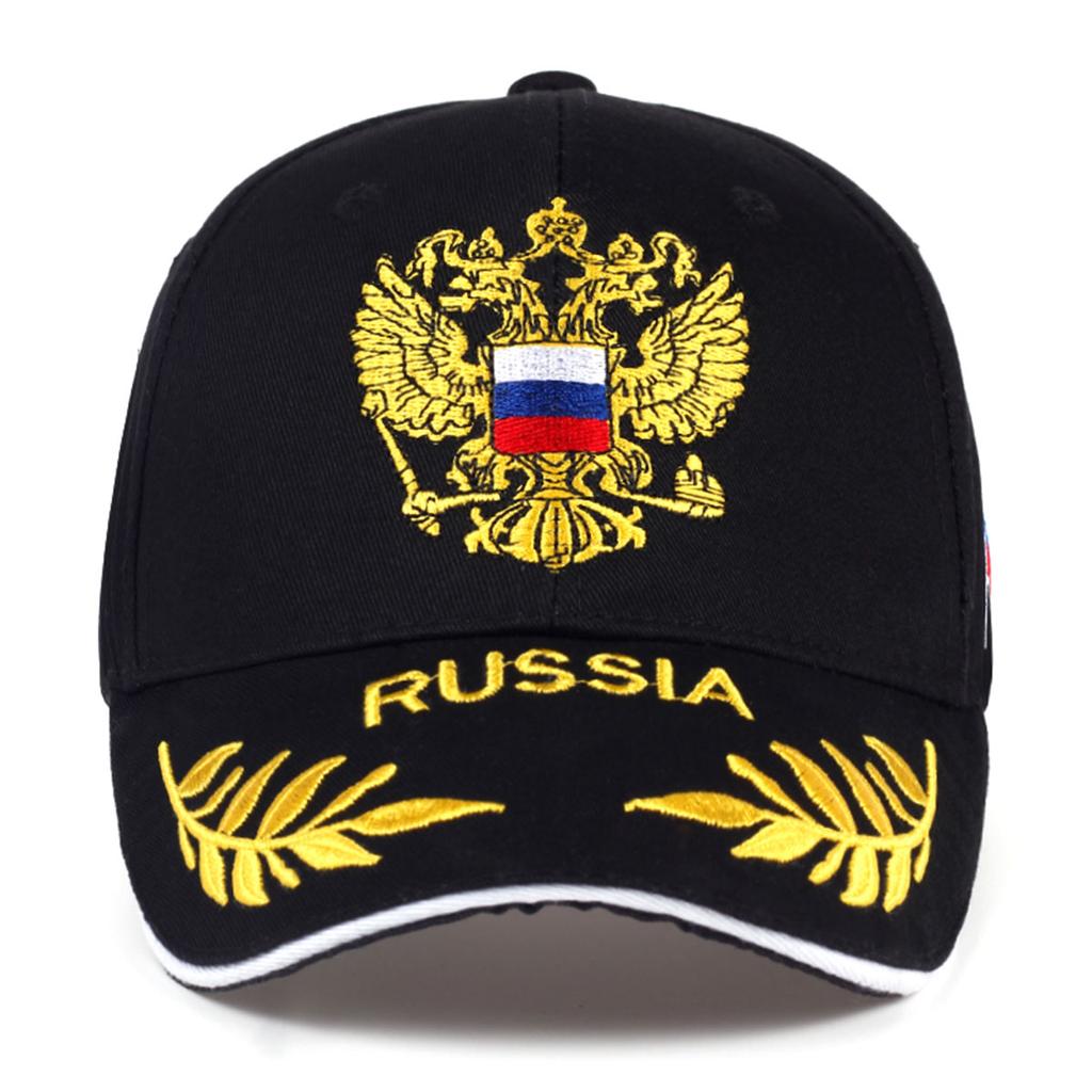 Russian Flag Double Headed Eagle Baseball Cap Outdoor Sports Golf Hat Adjustable Cotton Women's Hats Hiking Caps