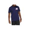 Adidas Alphabet Print Round Neck Short Sleeve T-Shirt Men Tops Navy-Blue H54655