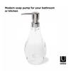 Umbra Hand Soap Dispenser, BathroomKitchen, Soap Pump, Soap Bottle, Simple and Stylish, Hand Wash, 296ml, Droplet, Clear, 2020163165