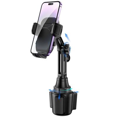 Cup Phone Mount For Car, Universal Adjustable Long Neck Cup Holder Cradle Car Mount, 360° Rotatable