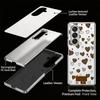 INS Heart Sticker Collage Case For Samsung Z Fold 8 Ultra 7 6 5 Luxury Plating Leather Skin Hard Phone Cover For Galaxy Z Fold8 Fold7 Fold6