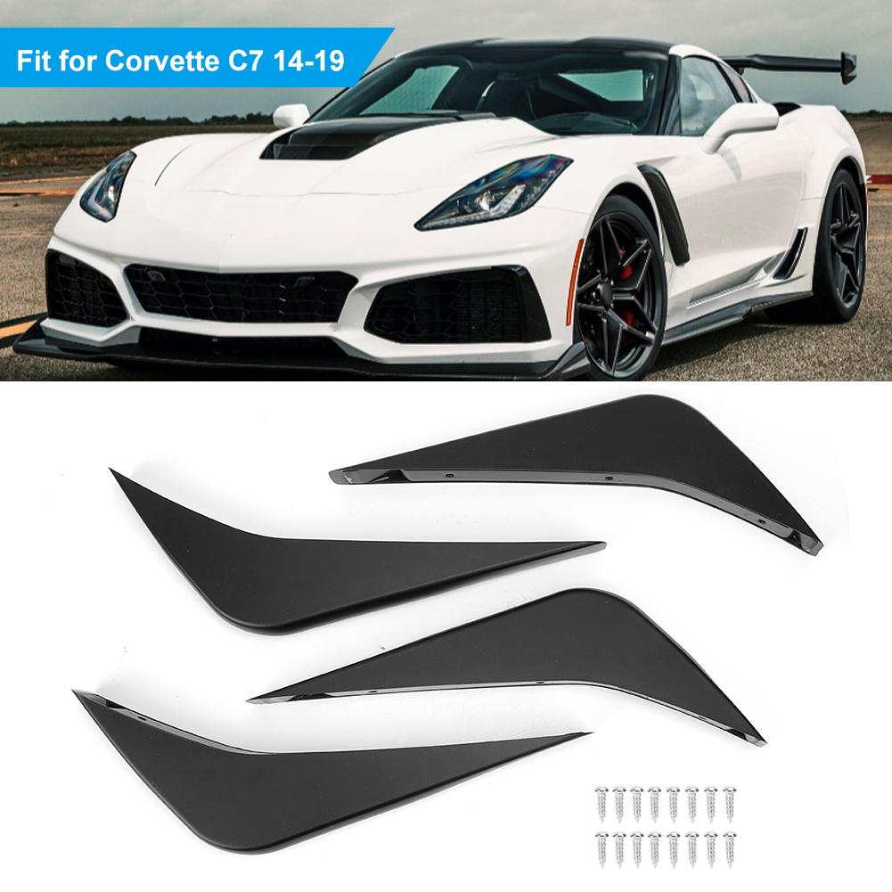 Heckstoßstangen-Spoiler-Panel Auto-Luftdiffusor-Finne Bodykit Autoumbau Passend für Corvette C7 1419