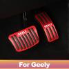 Car pedal cover Accelerator brake pedal Cover For GEELY Atals Boyue 2016 2017 2018- Emgrand NL-3 Proton X70 Coolray SX11