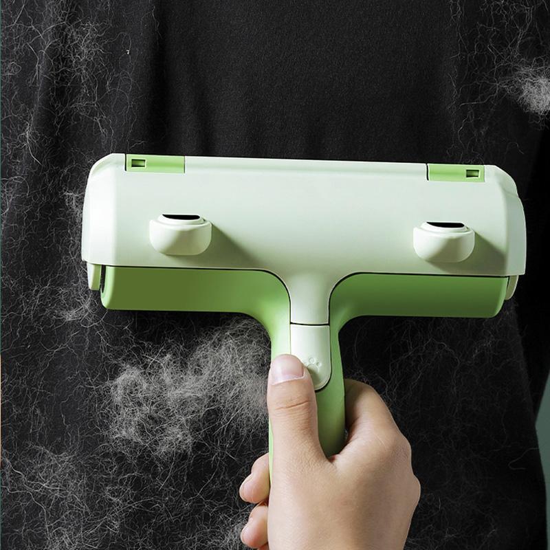 Pet Hair Remover Brush Roller Removing Dog Cat Hair Brush Self-Cleaning Lint Remover for Furniture Sofa Clothes Cleaning Tools Two-way Drum