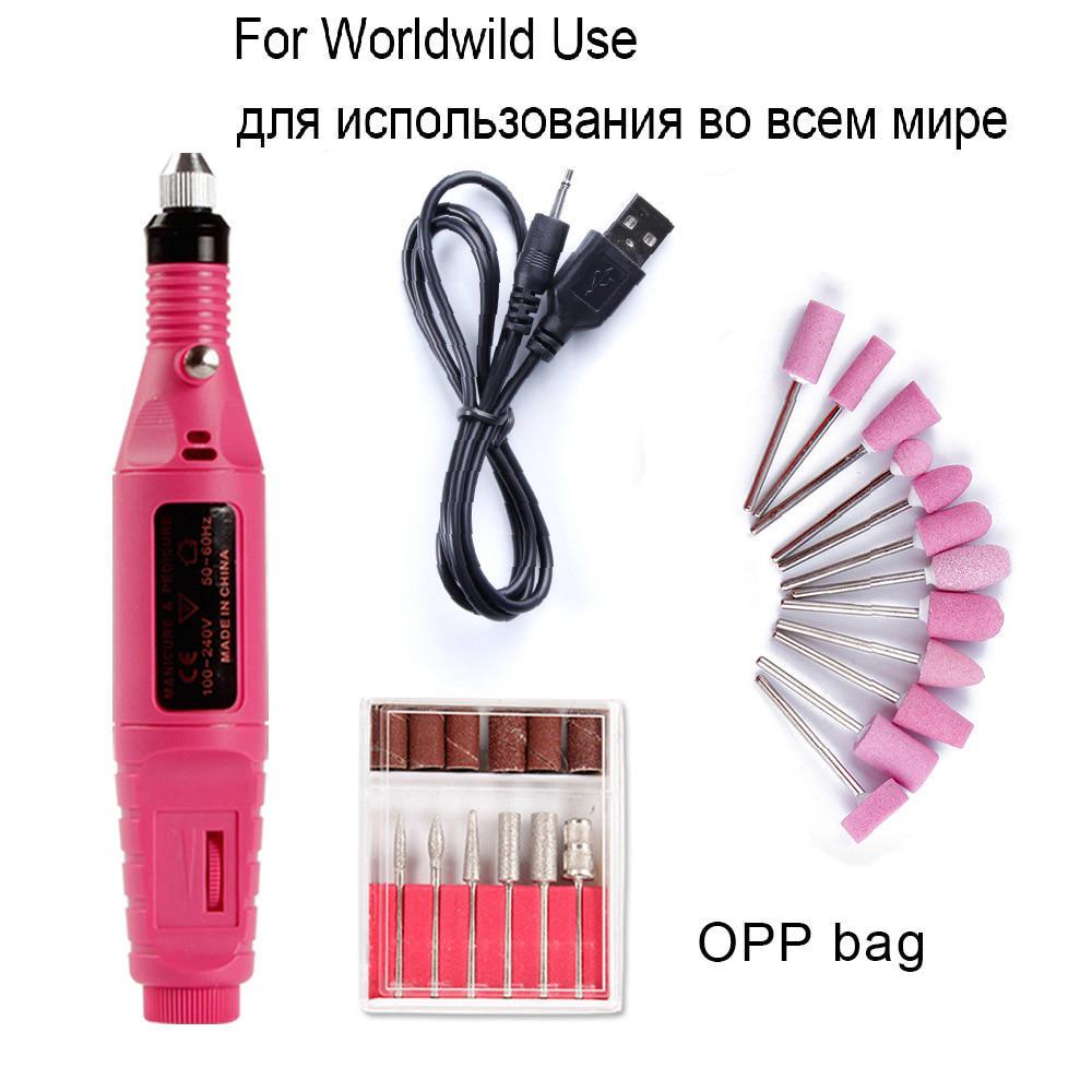 Professional Electric Manicure Apparatus for Nail Polishing Grinding Drill Bits Set Pedicure Machine