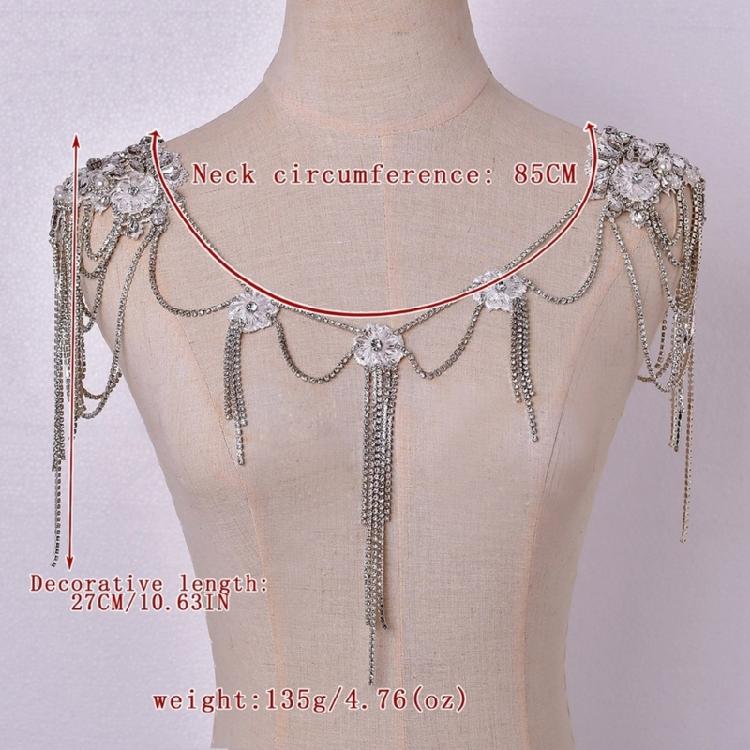 Detachable Tassels Shoulder Body Jewelry Rhinestones Bridal Accessory Suitable For Club Event Performances And Casual Wear