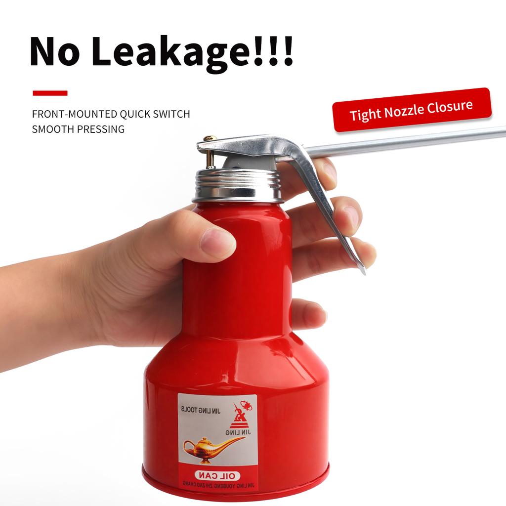 1PC 250ml-500ml Oil Can Spout Thumb Pump Workshop Oiler Bottle Oil Can High Pressure Pump Oil Pot Spray Nozzle Oiler Grease Gun