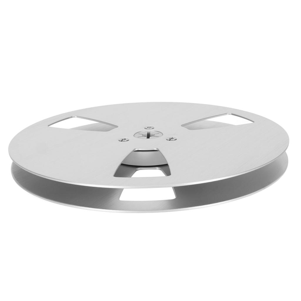 1 4 7 Inch Empty Tape Reel 3 Hole Aluminum Alloy Universal Opening Machine Part Open Reel Takeup Reel Silver