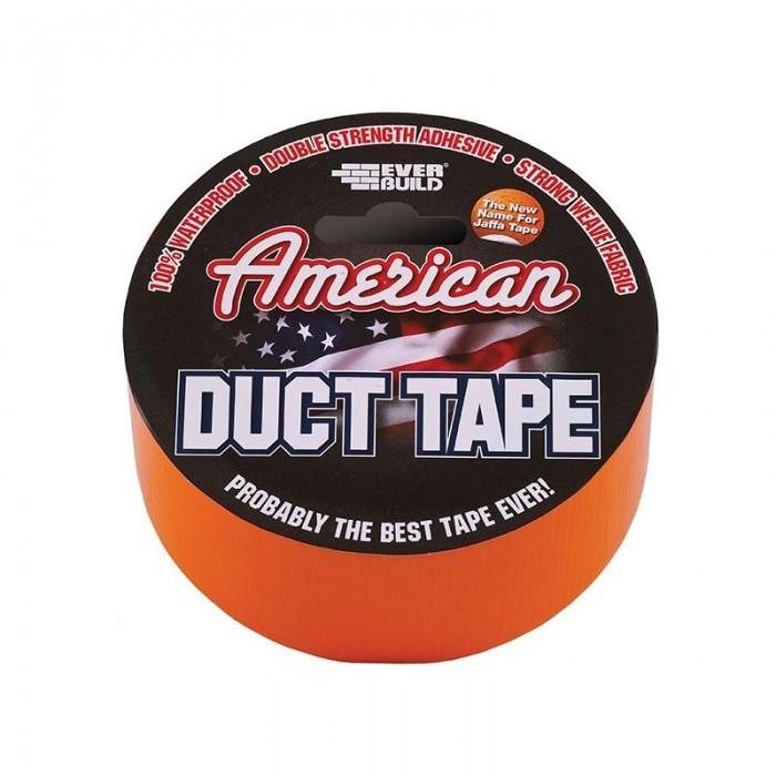 Everbuild Sika American Duct Tape 50mm X 25m Orange