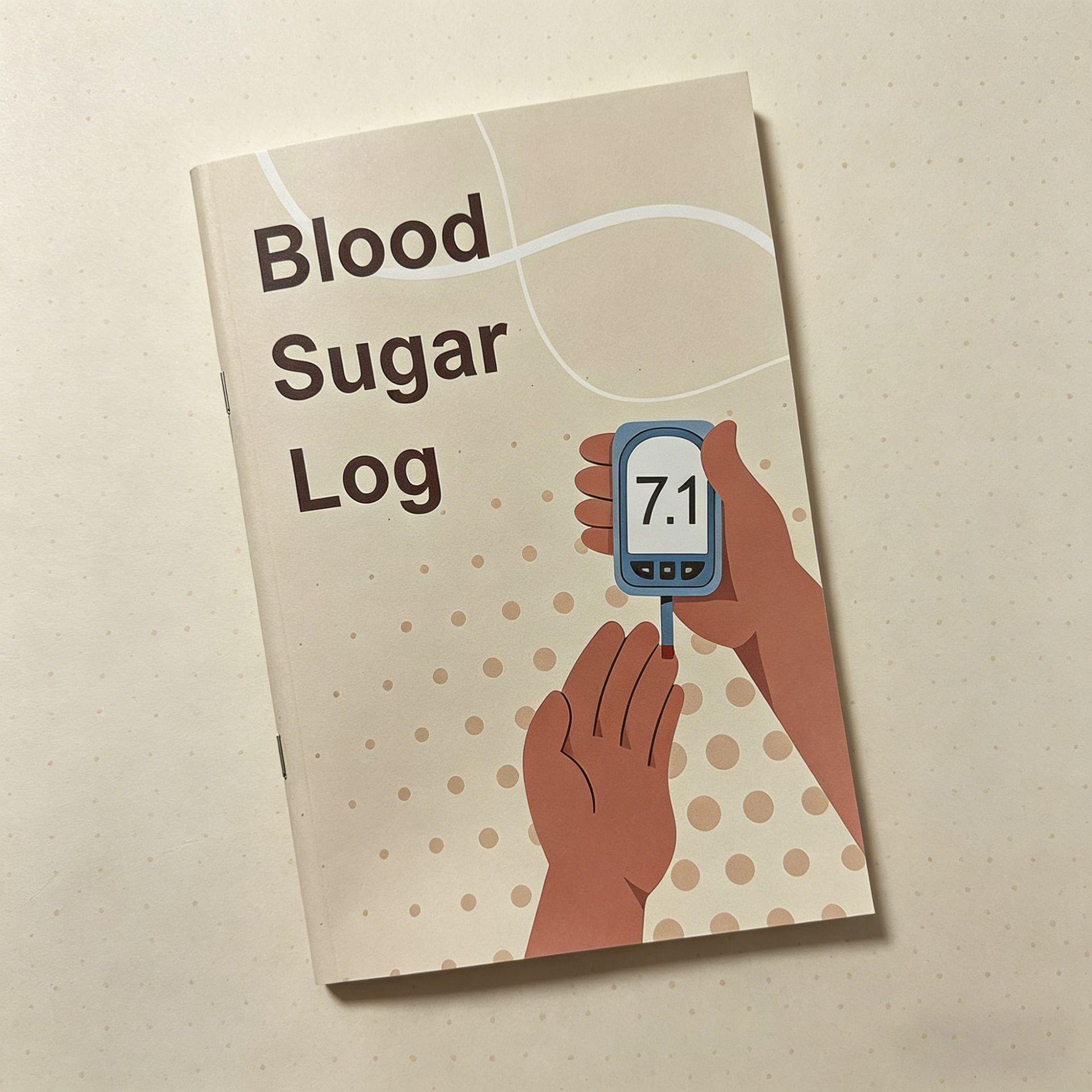 Blood Sugar Log: A5 Spiral Bound Glucose Record Notebook