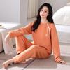 Women's Three-Layer Warm Long Sleeve & Pants Homewear Set