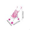 Doll Child Cart Mini Pram Gift Party Favors Realistic Miniature Push Toy for Little Girls Kids