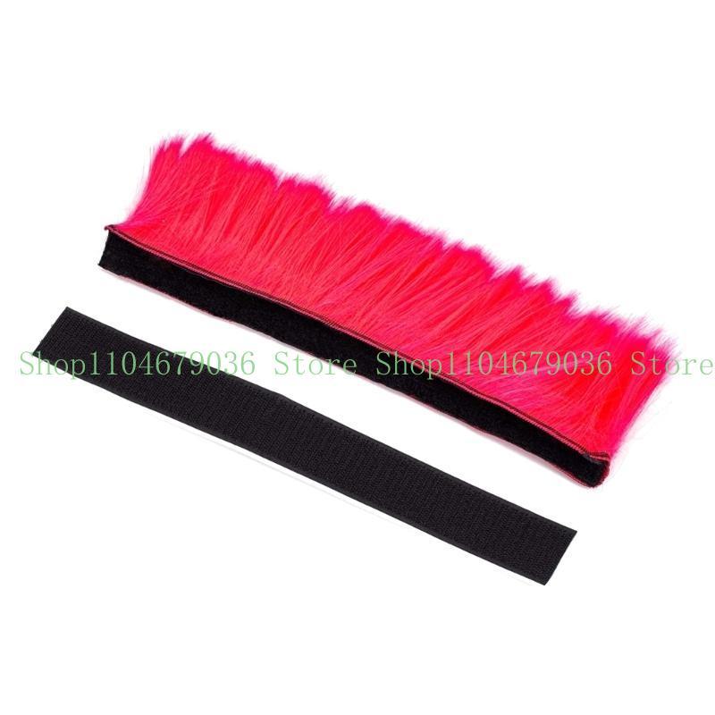 652F Cosplay Styling Hair Patches Hairpiece Universal Motorcycle Scooter Helmet Hair Motorbike Helmet Stickers