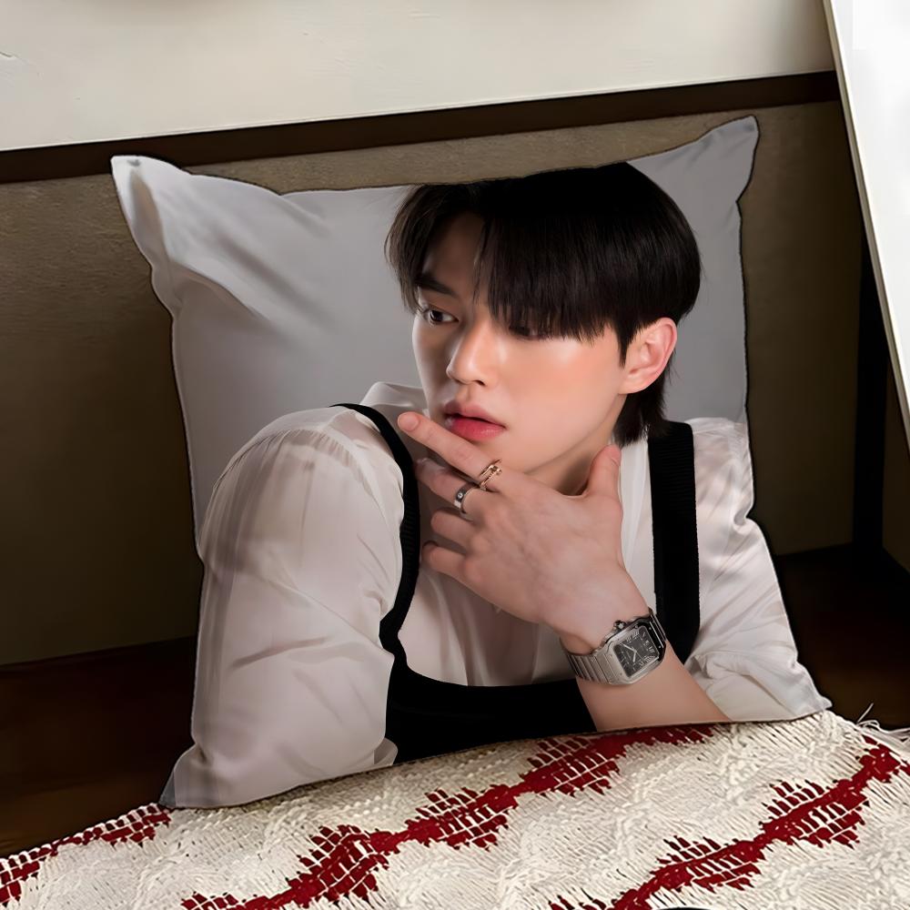 Korean Actor SSong KKang Cushion Cover Reversible Soft Durable Pillow Cover Home Car MultiScene Use for Daily Comfort