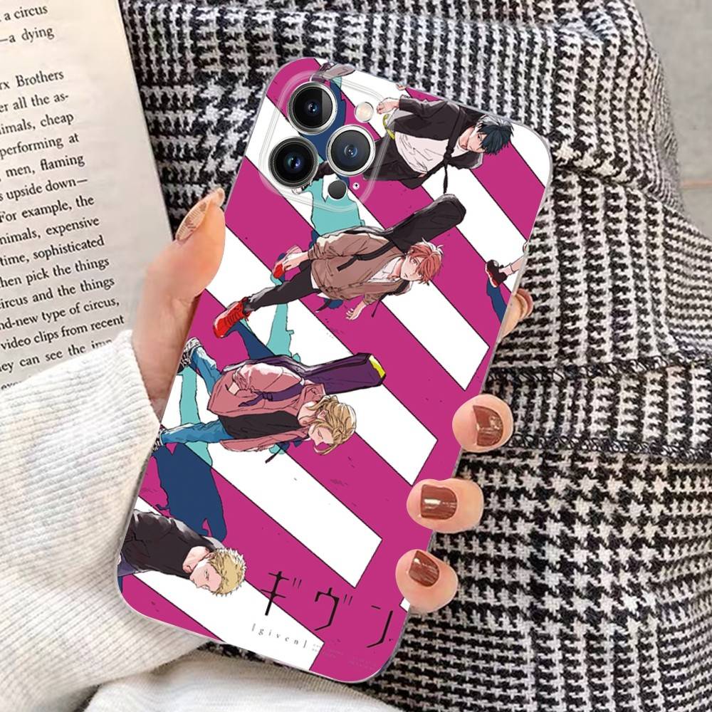 

Японский мультфильм Given Для IPhone 17 16 15 11 12 13 14 Pro Max Мягкий ТПУ Силиконовый Задний Чехол Прозрачный Чехол iPhone 17 Air