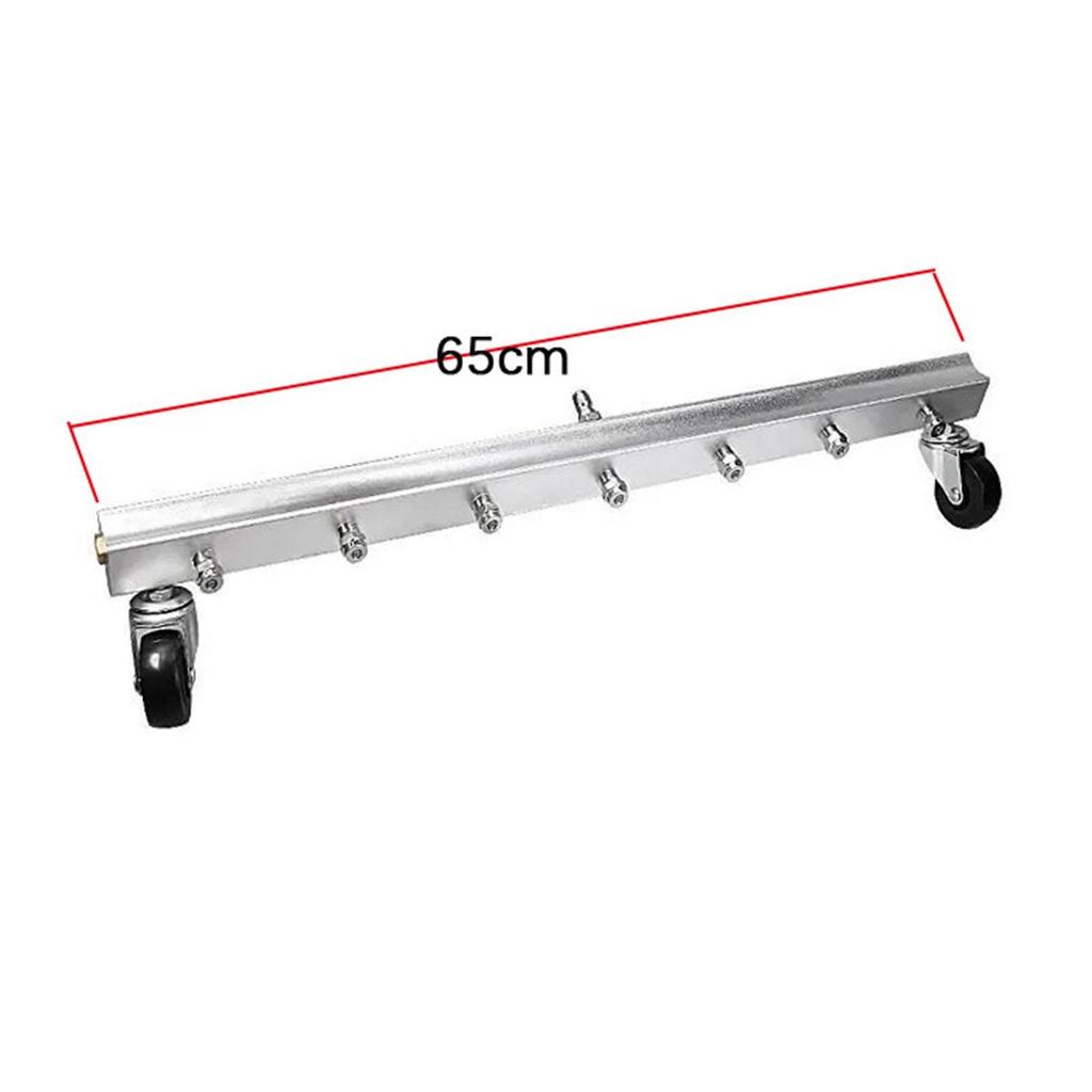 Water Broom for Pressure Washer Under Car Steel 7 Nozzles for Car Chassis