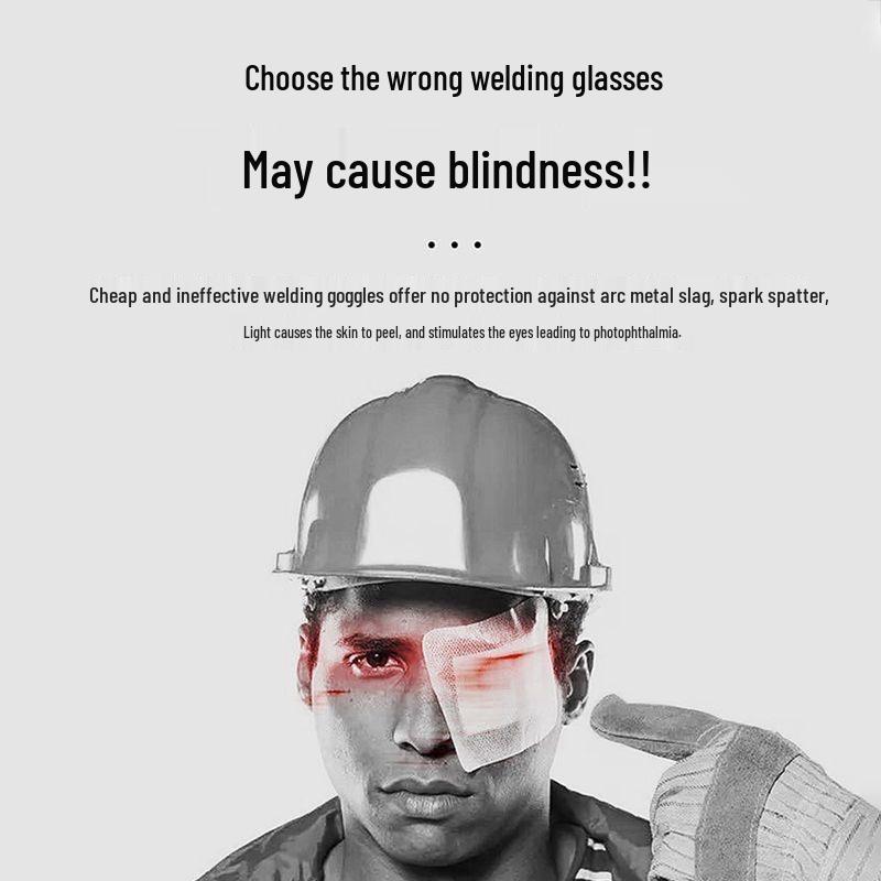 High-End Professional Anti-Glare Welding Glasses: Laser Brazing, Arc Light & Eye Protection for Welders