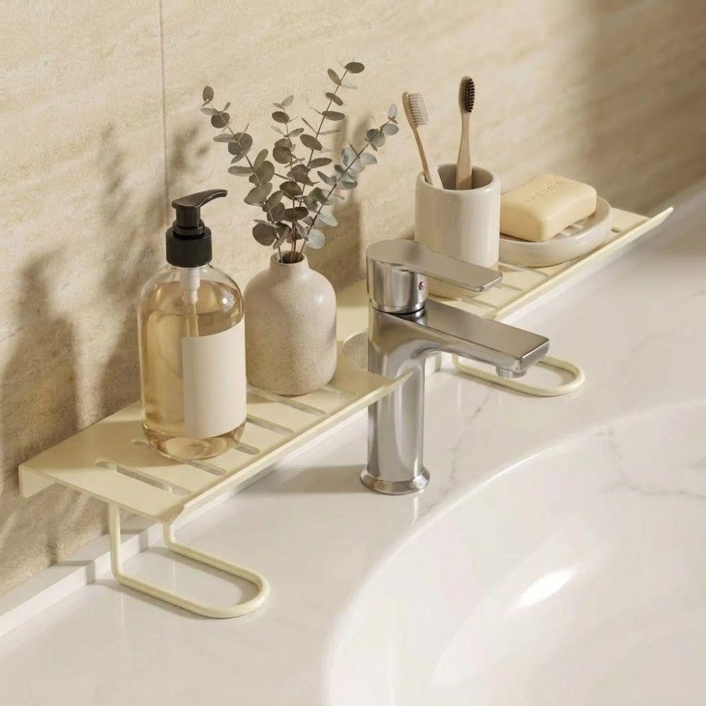 Water Drainage Bathroom Storage Rack Rustproof Kitchen Sink Shelf Metal Mesh Shelf Toilet