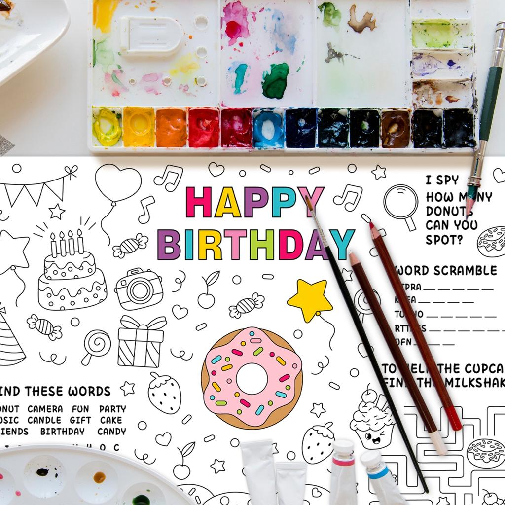 Papel para Colorear de Dinosaurios Manualidades para Niños Actividad de Arte para Garabatear Regalos Suministros para Fiestas de Cumpleaños Póster Educativo para Colorear Decoraciones de Fiesta