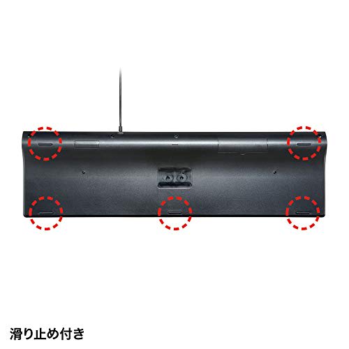 Sanwa Supply Wired Slim Keyboard USB Connection Japanese Layout 112 Keys Pantograph Black SKB-SL33BK