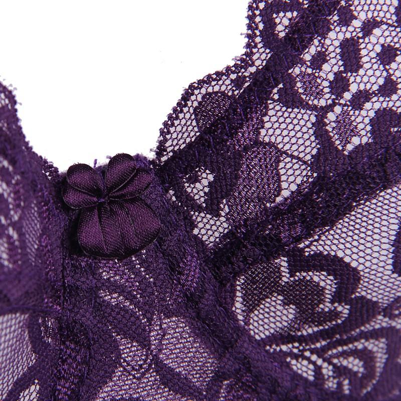 Women's Bra Underwire Push Up Padded Thin Lace Bra