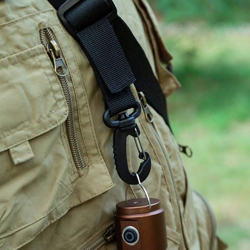 4Pcs Tactically Hanging Buckles Nylon Webbing Buckles Strap Clip Carabiner Belt Clip Outdoor Buckles Strap Easy to Use
