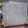 2pcs Disco Party Decorations Disco Ball Photo Booth Props Silver Foil Fringe Curtains Photo Backdrop for The 70s 80s Theme Last Disco Bachelorette
