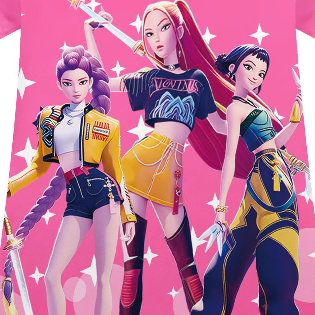 Mädchen Rüschenkantenkleid Cosplay Hexenjagd Gruppe Kleid Kurzärmlig Modisch Niedlich Bunt Bedrucktes Muster Bequem Weich Kinderkleid