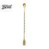 Stainless Steel Cocktail Drink Spoon Spoon Stirrer Mixing Stirrer Bar Long Handle Barista Coffee Stirring Tool with Spiral Twisted