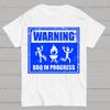 Warning BBQ In Progress Cotton Summer Casual Cool Loose T-Shirt