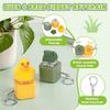 Portachiavi Giocattolo Fidget Tastiera Anatra e Rana, Clicker Fidget Rana con Luce LED, Giocattolo Antistress e per Rilevare l'Ansia per Adulti