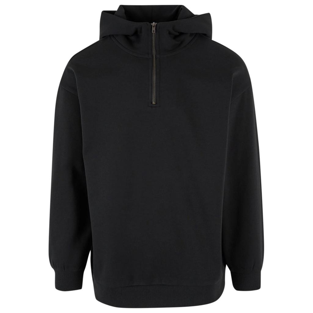 Urban Classics Mens Zip Neck Hoodie