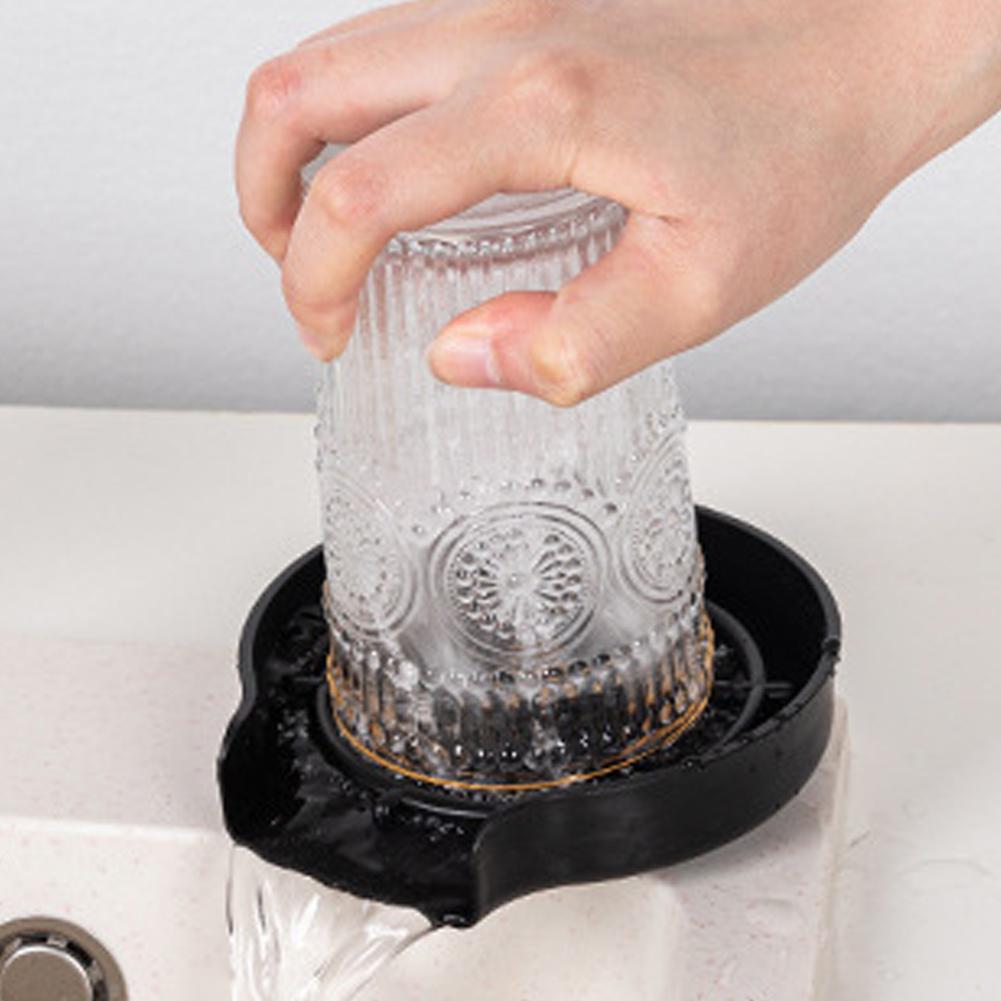 Automatic Glass Rinser High Pressure Cup Washer Faucet Glass Rinser Bar Beer Milk Tea Cup Cleaner Kitchen Sink Accessories