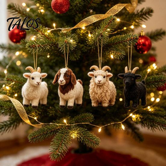 Unieke Feestdagen Cadeaus voor Kinderen Geit Adventskalender 2026, 24 Dagen Kerst Aftelling met Mini Boerderij Decoratie Beeldjes, Decoratie, Cadeau & Liefhebbers