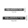 1pc 3D ABS QUATTRO Badge Car Body Trunk Sticker Emblem Decoration Decal For qaz22 A1 A2 A3 A4 A5 A6 A7 A8 B8 8P B9 B7 C6 Q3 Q5 Q7