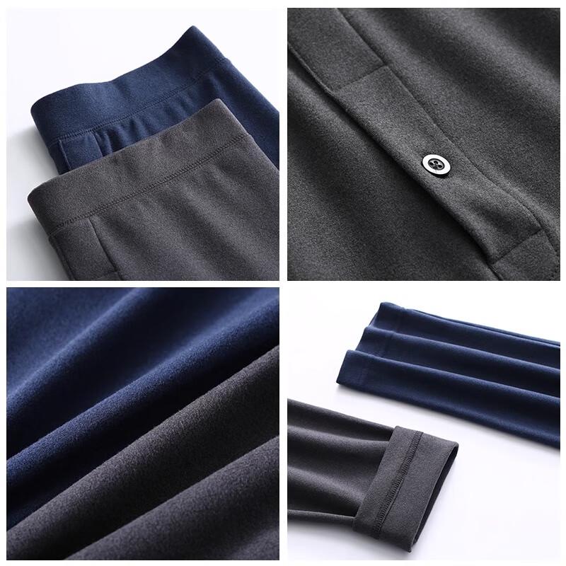 Hengyuanxiang Men's Thermal Fleece-Lined Slim-Fit Pants