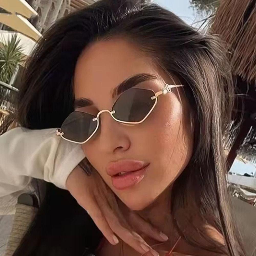UV Protection Polygonal Sunglasses UV400 UV Resistant Cycling Glass Rhombus Sunglasses  Cycling