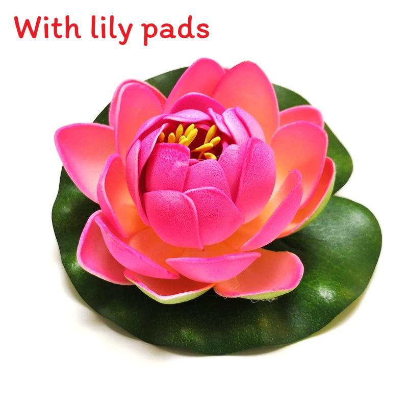 Water Garden Artificial Lotus Flower With Floating Design For Home Decor And Aquariums