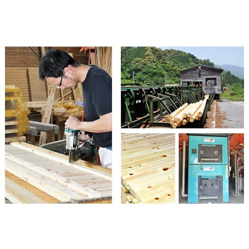 Ikegawa Wood Turner, Hinoki Wood, Stir-frying, Made in Japan, Natural, Approx. 24cm