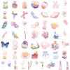 50 Dreamy Transparent Texture Graffiti Stickers Computer Water Cup Car Decoration Stickers Waterproof Creative Children's Card Stickers
