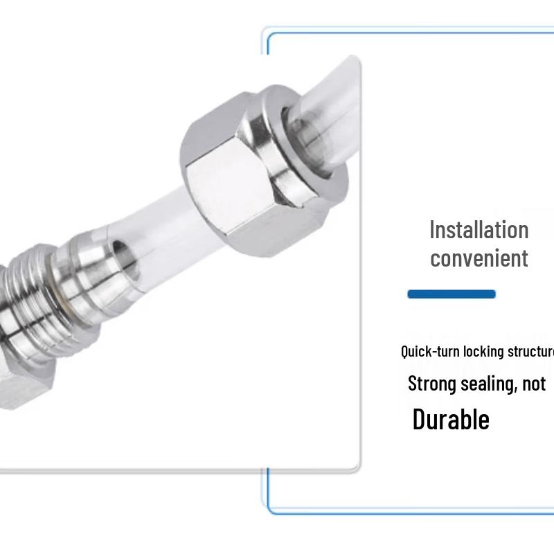 JIALING Stainless Steel Straight Lock Nut Connector