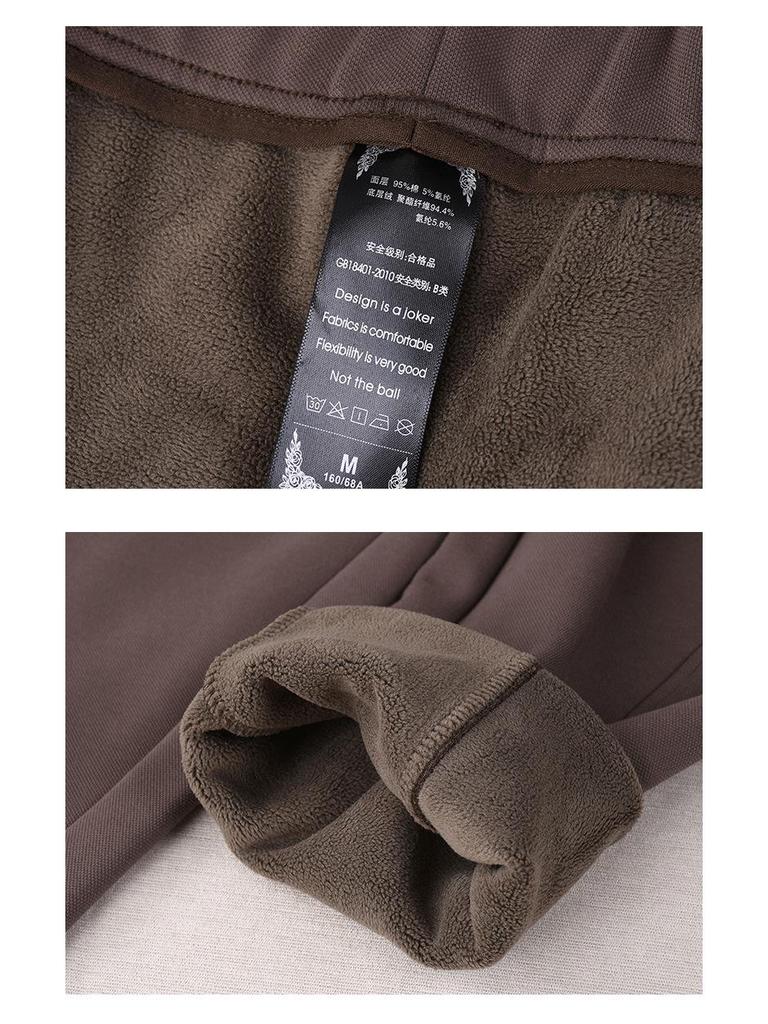 Blue Women's High-Waisted Fleece-Lined Sweatpants with Drawstring Ankle Cuffs, Petite Nine-Point Length, 2025 Edition.