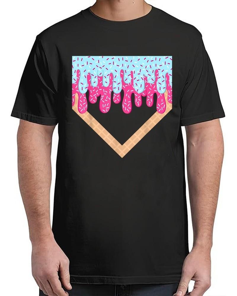 

Home Plate Ice Cream Vintage Adult S-4XL Unisex T-Shirt S