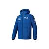 Athletics Series Letter Print Goose Down Hooded Windproof Warm Sports Down Jacket Men Jacket Porcelain-Blue A11M246909F-BU
