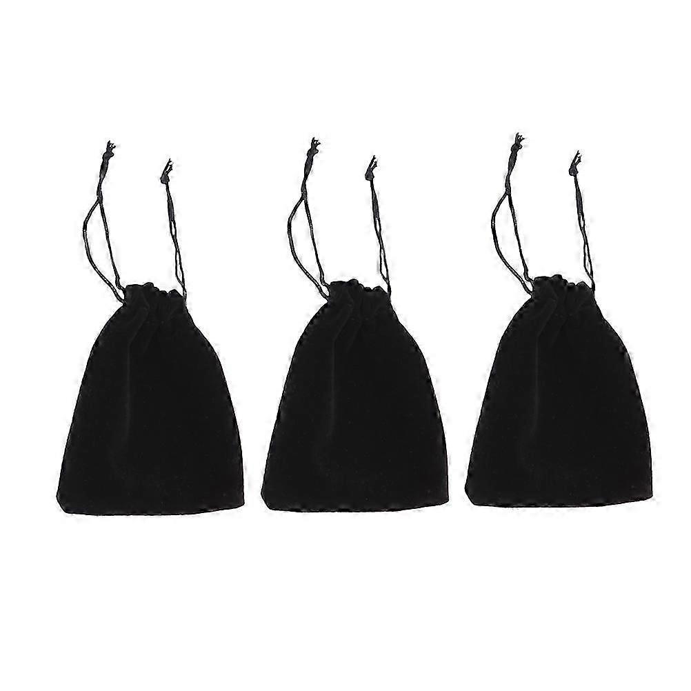 Gift Bags Drawstring Bags for Storage 12Pcs Elegant Black Jewelry Pouches