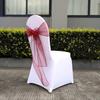 40Pcs Exquisite Workmanship Chair Bow Sash Wear-resistant Polyester Bow Knot Organza Chair