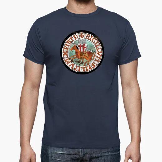 

Vintage Templar Seal TShirt Summer Cotton ONeck Short Sleeve Mens T Shirt New S3XL 4XL