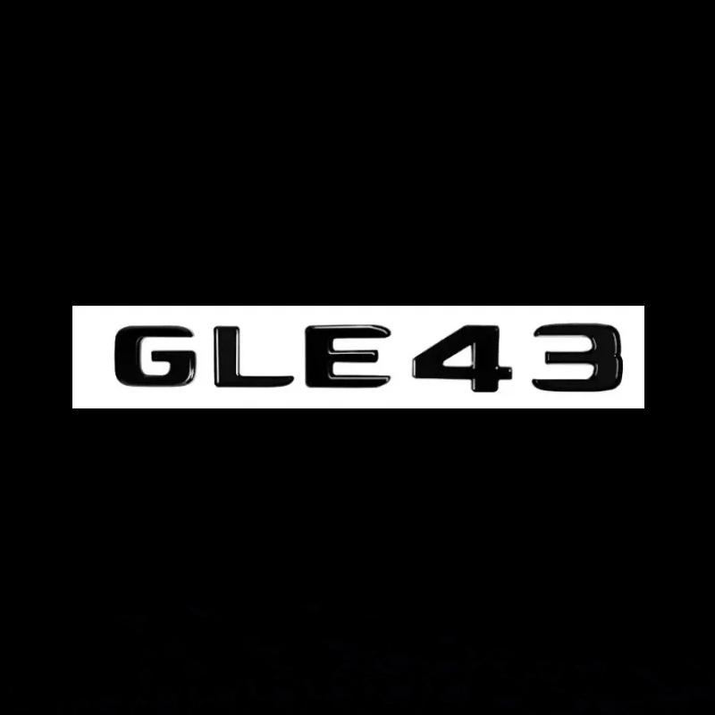 AAUX1 Letter Stickers Car Rear Trunk Emblem Fender Badge Front Grille Sticker For Mercedes Benz AMG GLE43 GLE400 GLE450 GLE53 GLE63S