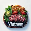 Vietnam Fridge Stickers Mekong River Travel Souvenirs Negeri Sabah Fridge Magnets Home Decoration Wedding Gifts